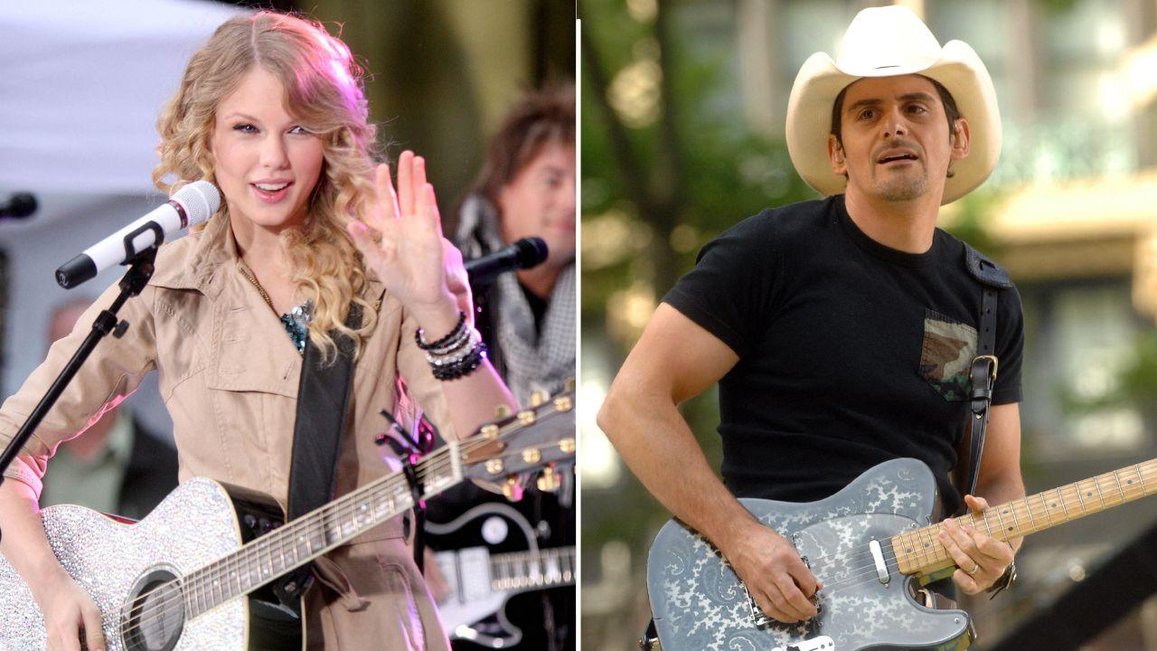 Split of Taylor Swift; Brad Paisley.