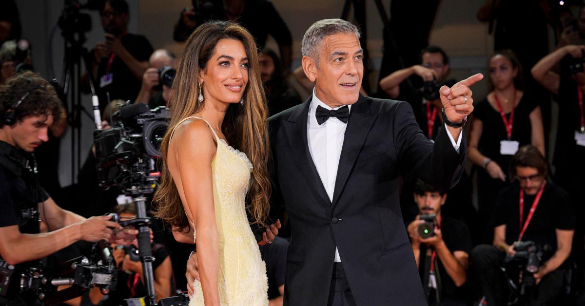 Photo of Amal and George Clooney.