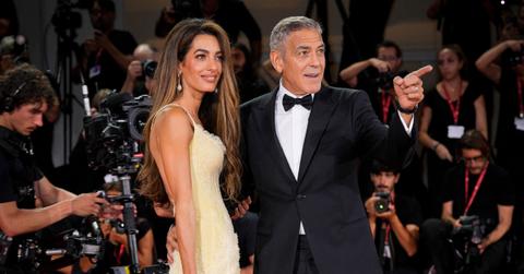 Photo of Amal and George Clooney.