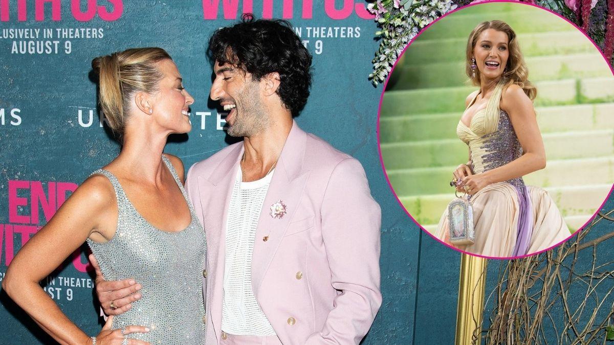 Split photo of Emily Baldoni & Justin Baldoni & Blake Lively