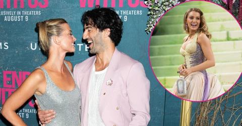 Split photo of Emily Baldoni & Justin Baldoni & Blake Lively