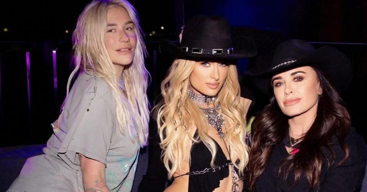 Photo of Kesha, Paris Hilton and Kyle Richards