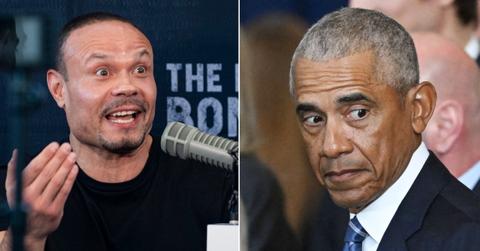 split of Dan Bongino & Barack Obama.