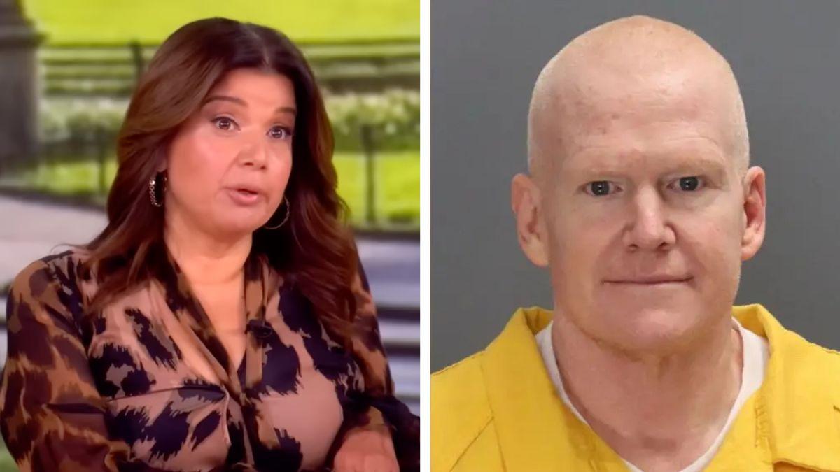 Split photo of Ana Navarro and Alex Murdaugh