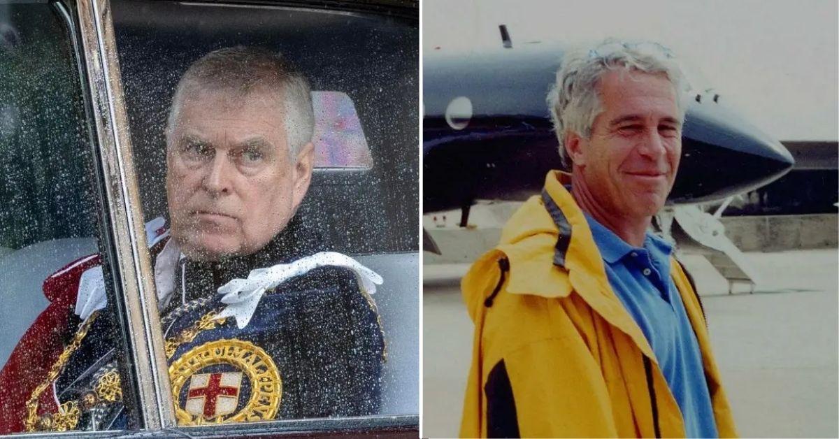 Composite Photos of Jeffrey Epstein and Prince Andrew