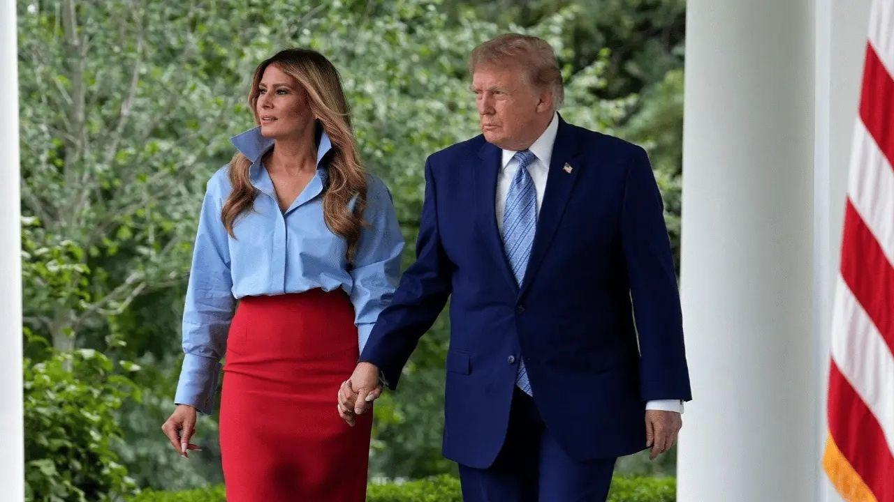 Image of A user dragged in Donald Trump's relationship with his aide Natalie Harp while criticizing Melania Trump.