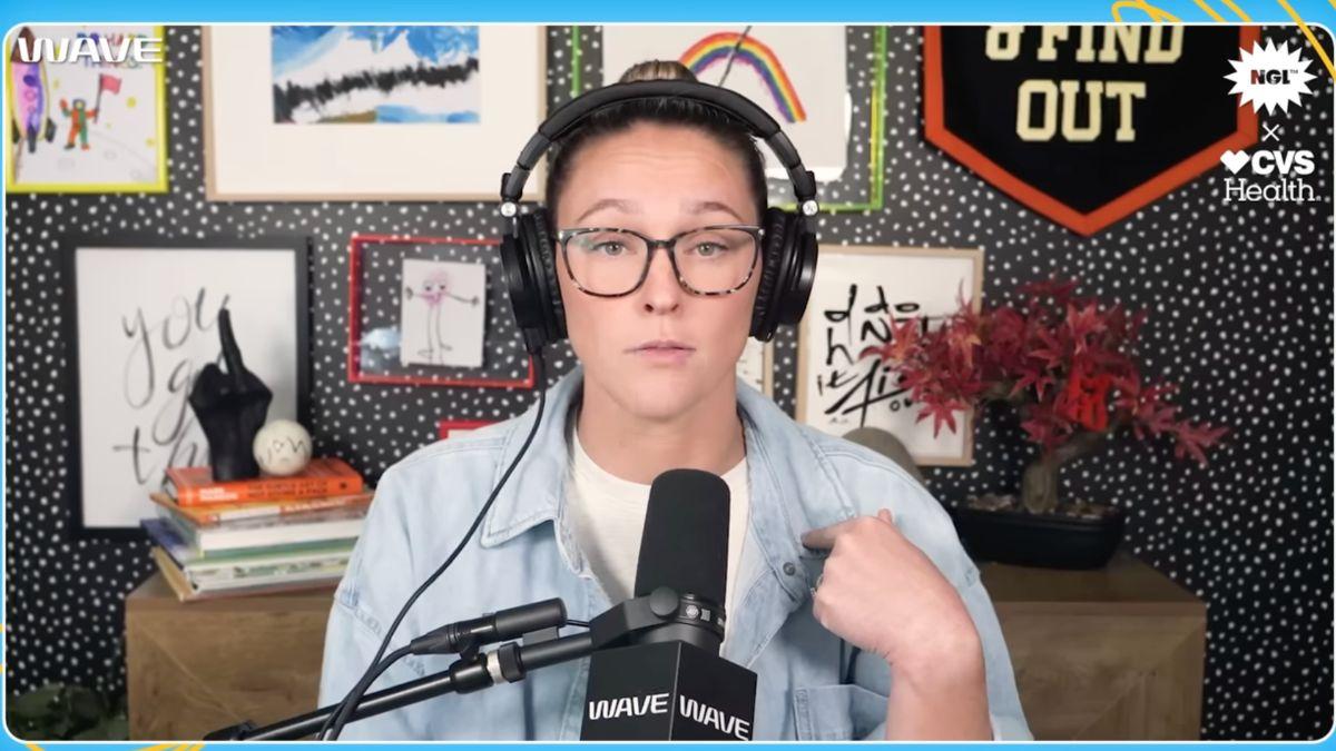 Image of Kylie Kelce gave birth less than one year ago.