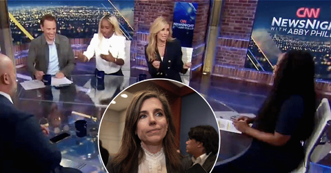 Composite photo of Nancy Mace and CNN hosts