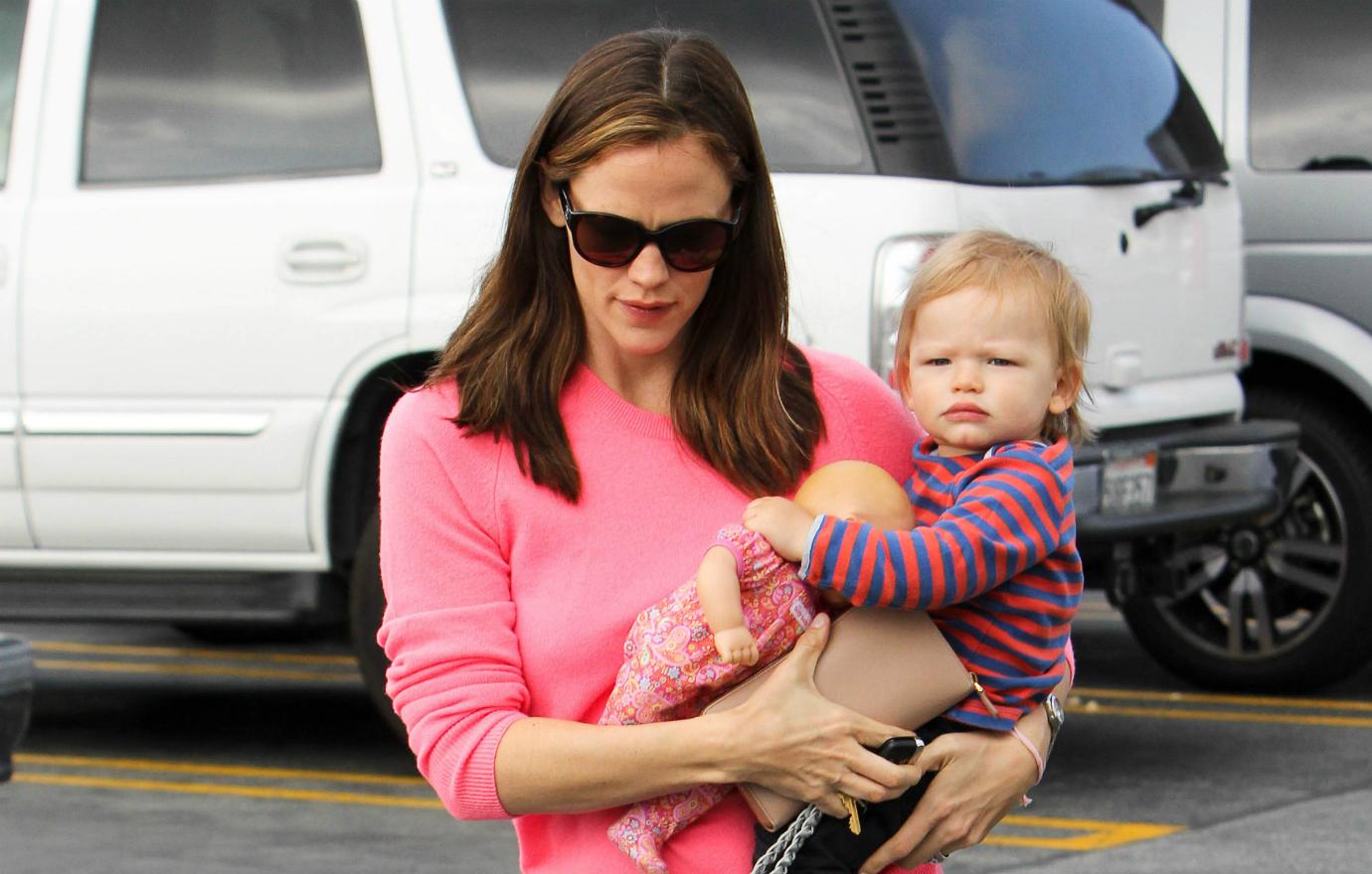 Jennifer Garner and Samuel Garner Affleck as seen on April 6, 2013 in Los Angeles, California.