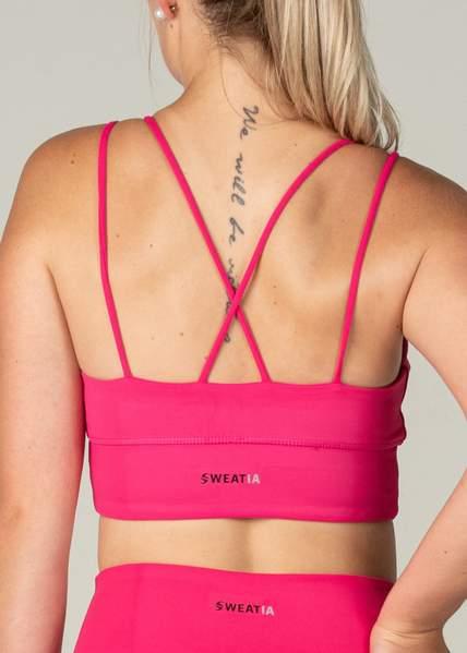 pink sports bra