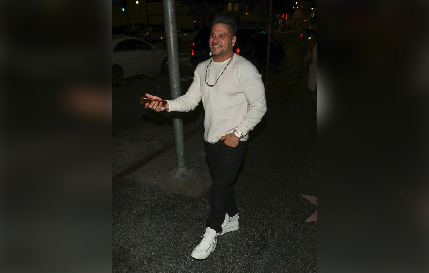 Ronnie Ortiz Magro seen leaving OK Magazine Pre Grammy Party