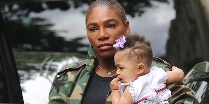 Serena williams teaching daughter olympia french