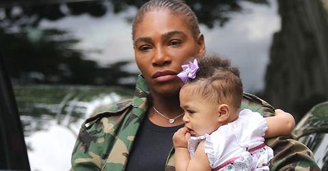 Serena williams teaching daughter olympia french