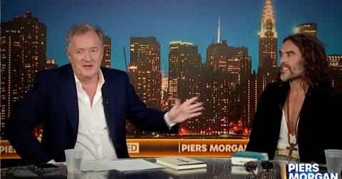 image of Russell brand and piers Morgan