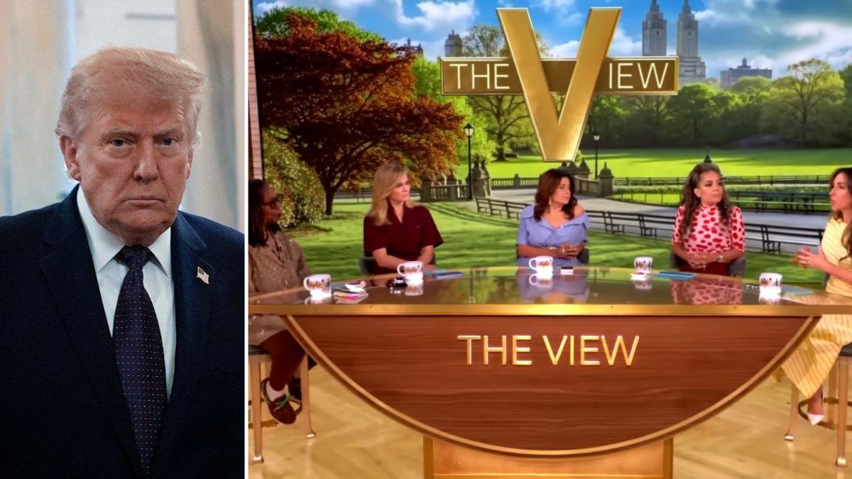 Photo of Donald Trump and 'The View.'