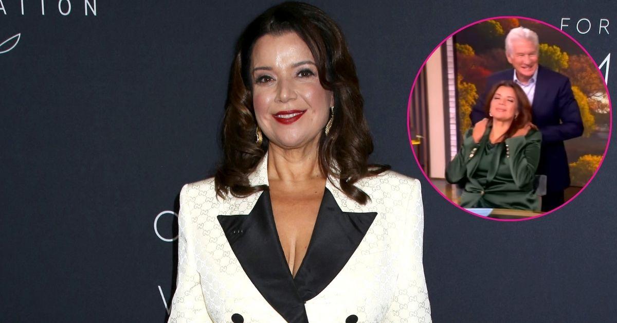 composite image of ana navarro and richard gere on 'the view'