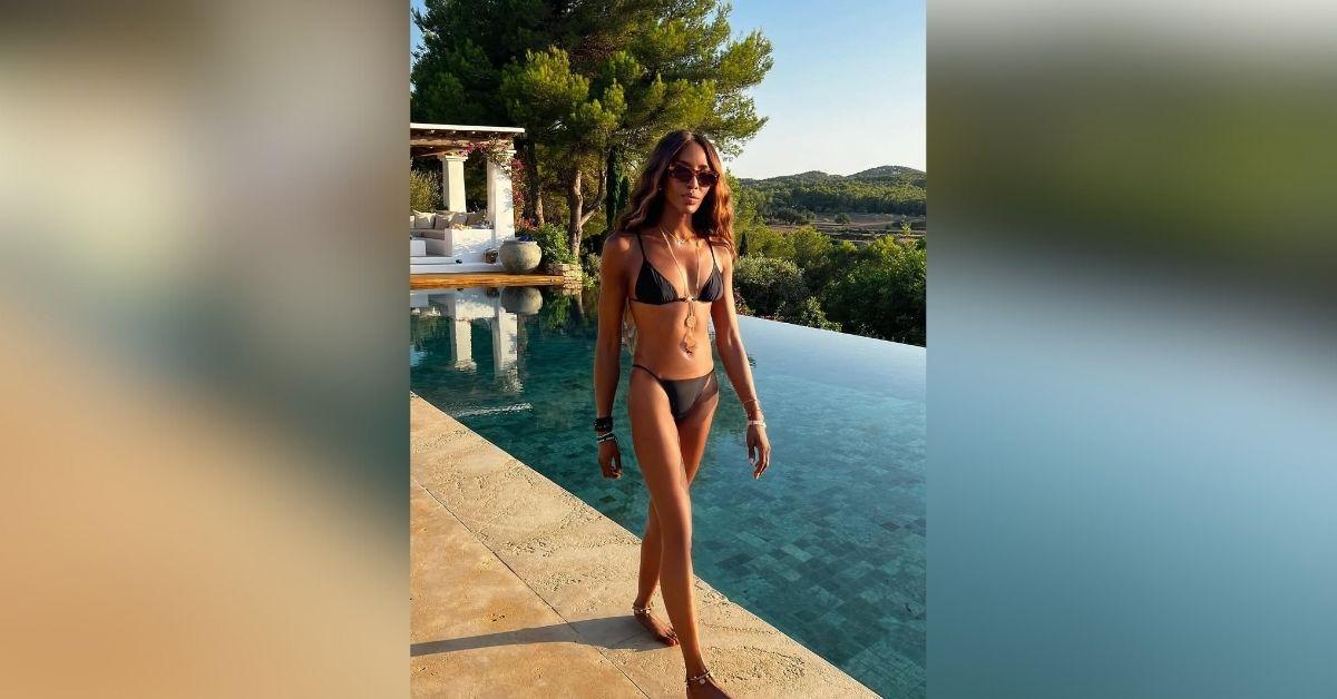 image of The iconic model wore several bikinis during her trip.
