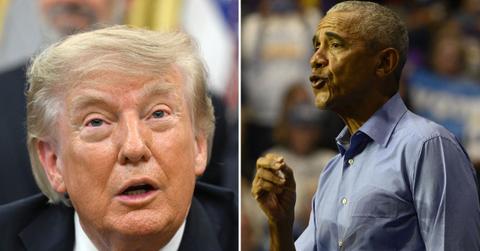 Split image of Donald Trump and Barack Obama