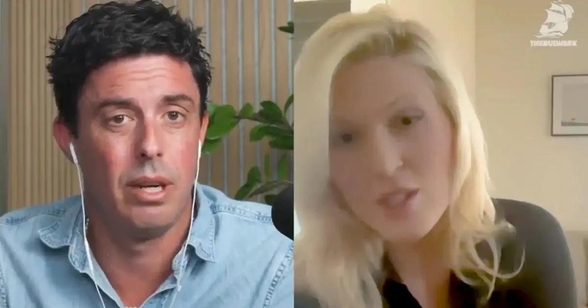 Phot of Nuzzi asked to pause an interview when she began to tear up over the drama.