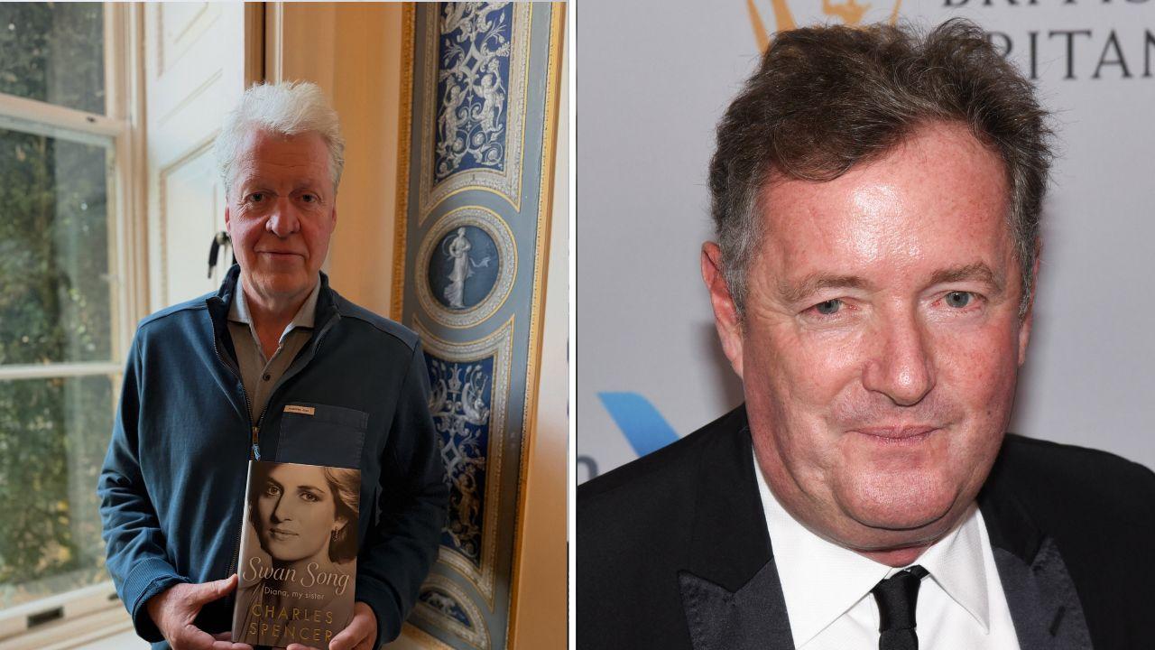 Image of Piers Morgan disputes Charles Spencer's version of their exchange and has pointed to his own published diaries for a different account of the conversation.