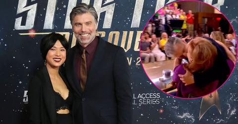 Split photo of Darah Trang & Anson Mount & Anson Mount & Joy Behar