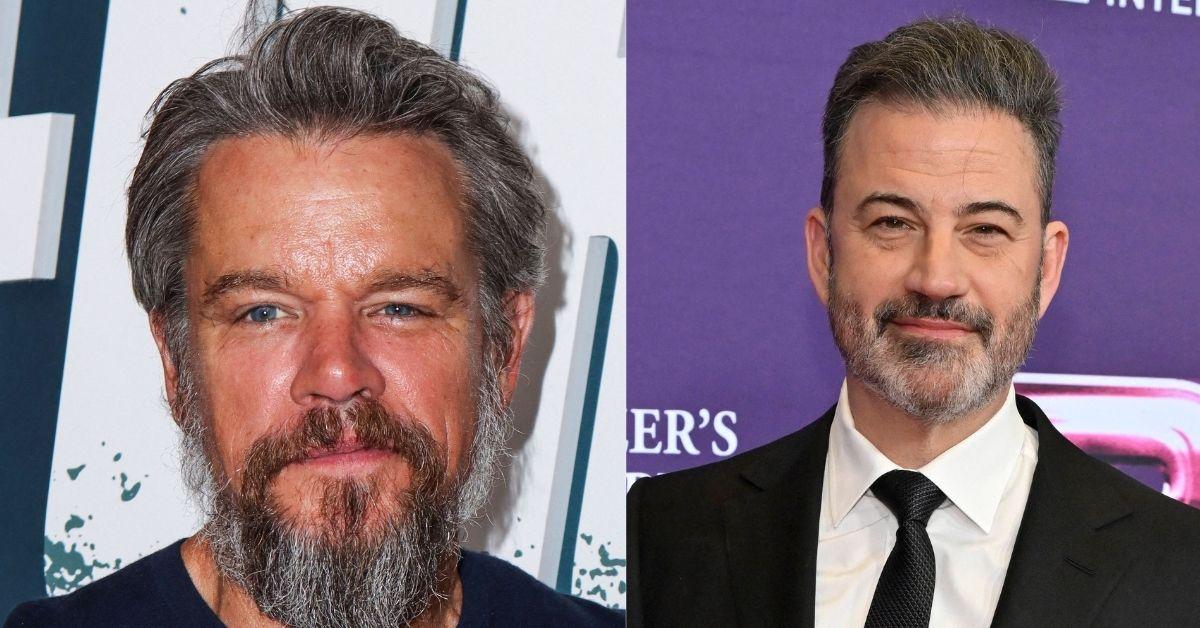 Composite Photos of Matt Damon and Jimmy Kimmel