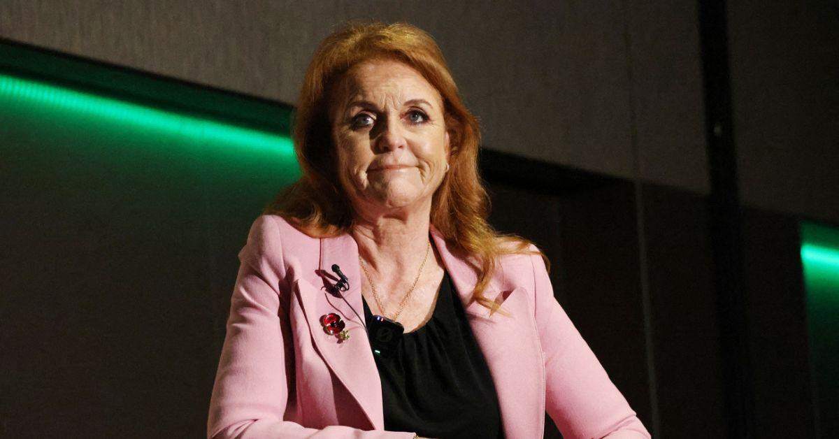 image of Sarah Ferguson allegedly visited Jeffrey Epstein after his 2009 prison release.