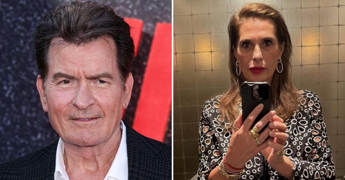 image of Charlie Sheen and Dolly Fox were romantic partners in the 1980s.