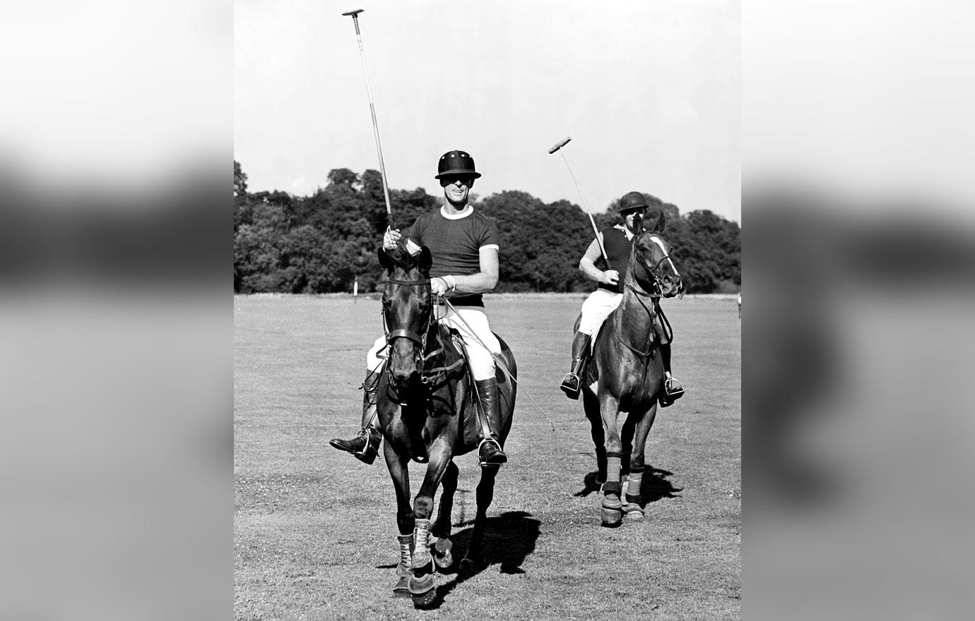 prince philip playing polo