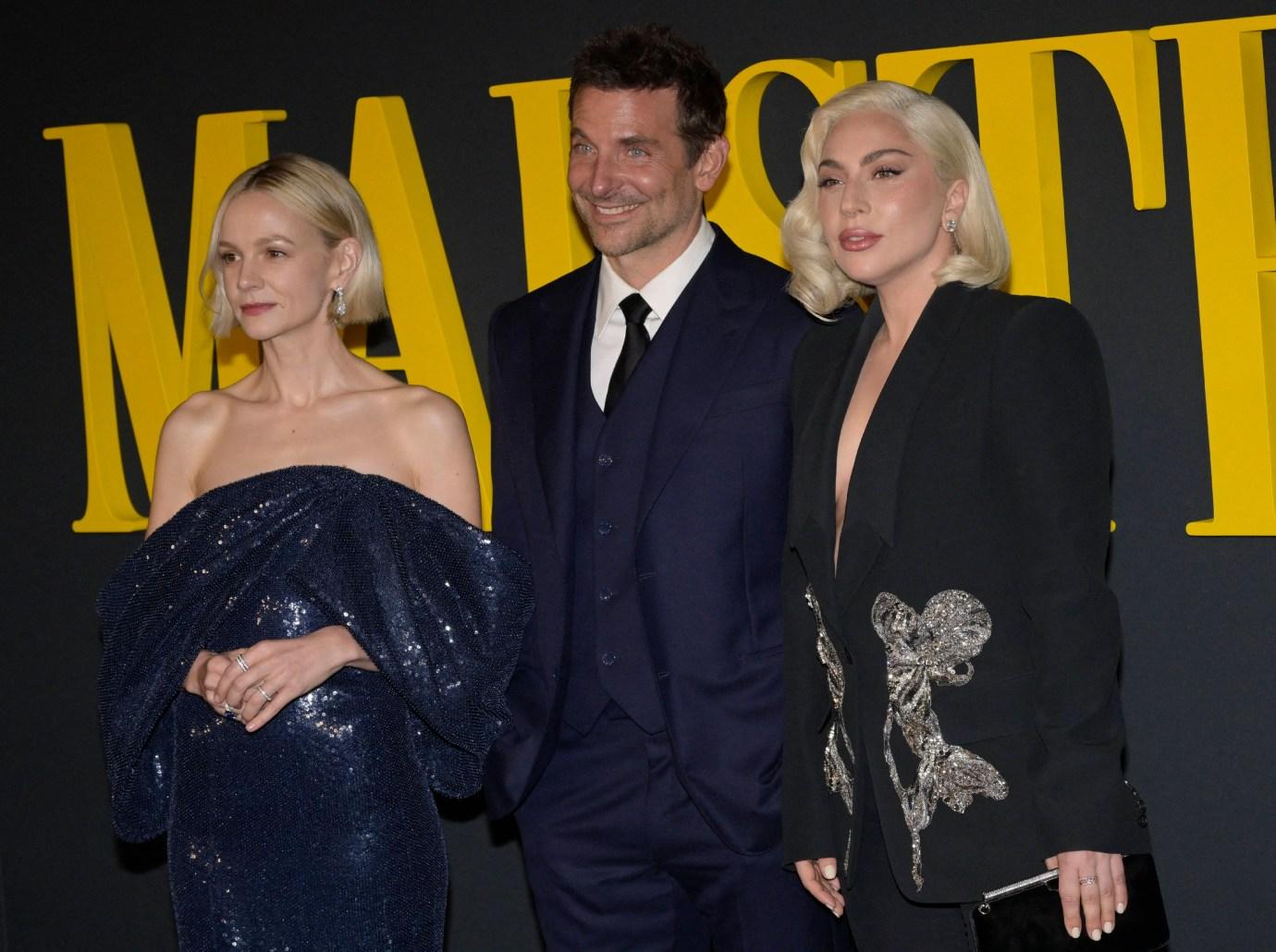 bradley coopers daughter lea lady gaga maestro premiere photos