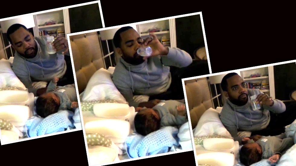 Todd Tucker Drinks Kandi Burruss Breast Milk