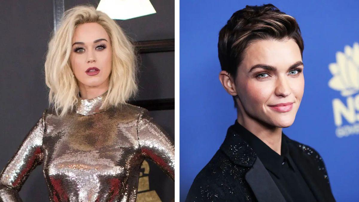 Split photo of Katy Perry and Ruby Rose
