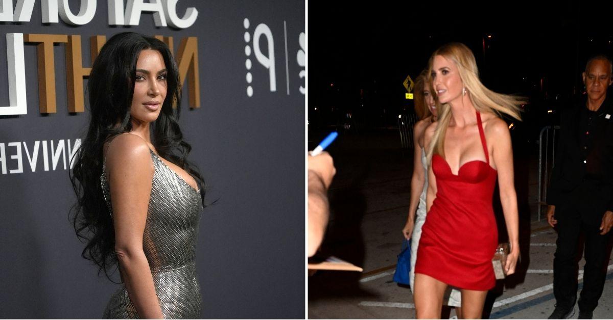 Composite photo of Kim Kardashian and Ivanka Trump