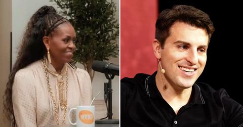 Photo of Michelle Obama, Brian Chesky.