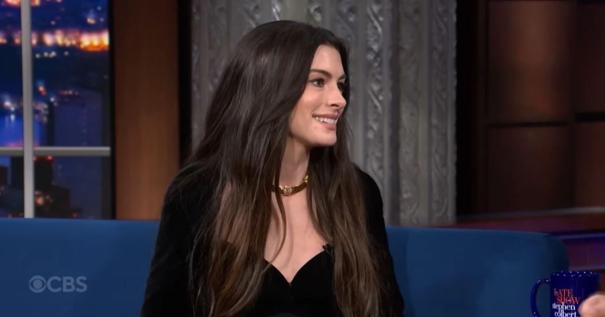 image of Anne Hathaway joked that Stanley Tucci is the biggest 'diva' on the set of 'The Devil Wears Prada 2.'