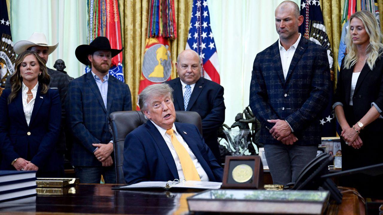 Image of He criticized the lack of follow-up questions during interactions between Donald Trump and reporters.