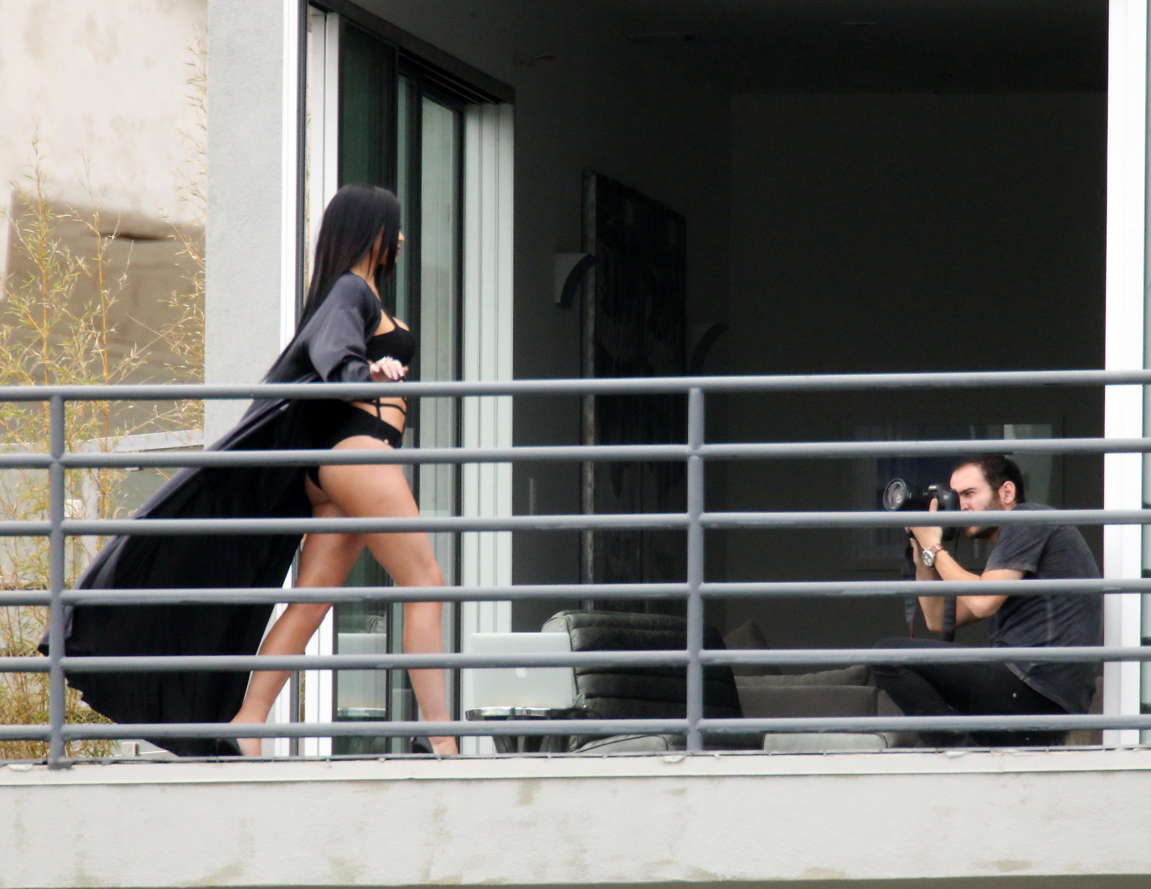 Kylie Jenner has a photo shoot in the hollywood hills