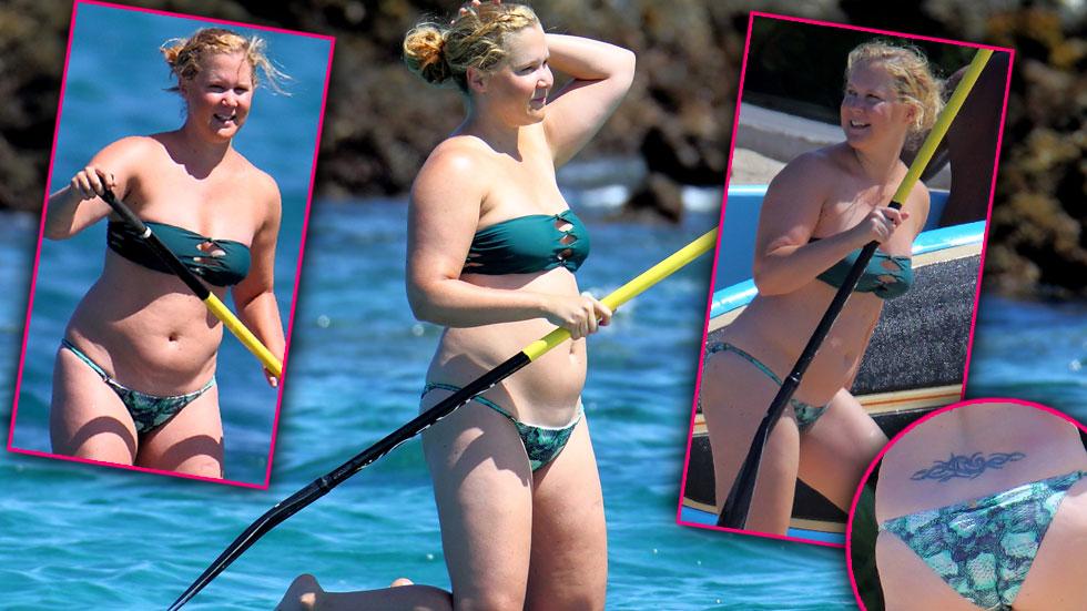 Comedian Amy Schumer Rocks A Teeny Bikini During Girls' Trip To Hawaii...