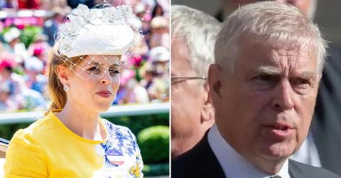 Split photo of Princess Beatrice and ex-Prince Andrew