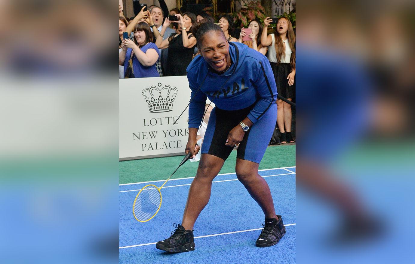 Serena williams in blue suit