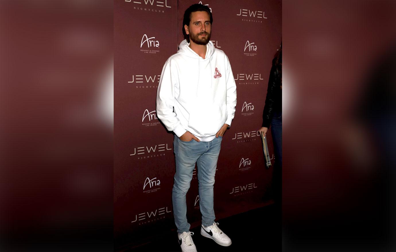 Scott disick in white hoodie