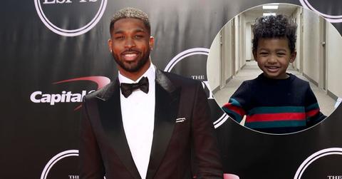 Tristan Thompson On Red Carpet Son Prince Inset