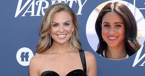 Hannah Brown On Red Carpet Meghan Markle Inset