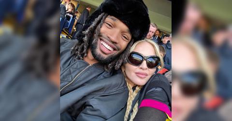 Photo of Madonna and Akeem Morris.