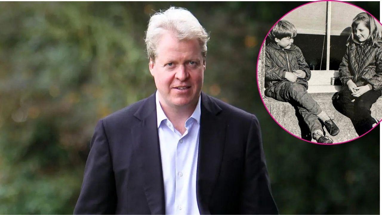 Split photo of Charles Spencer & Princess Diana