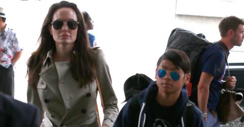 Pax jolie pitt broken leg vacation thailand