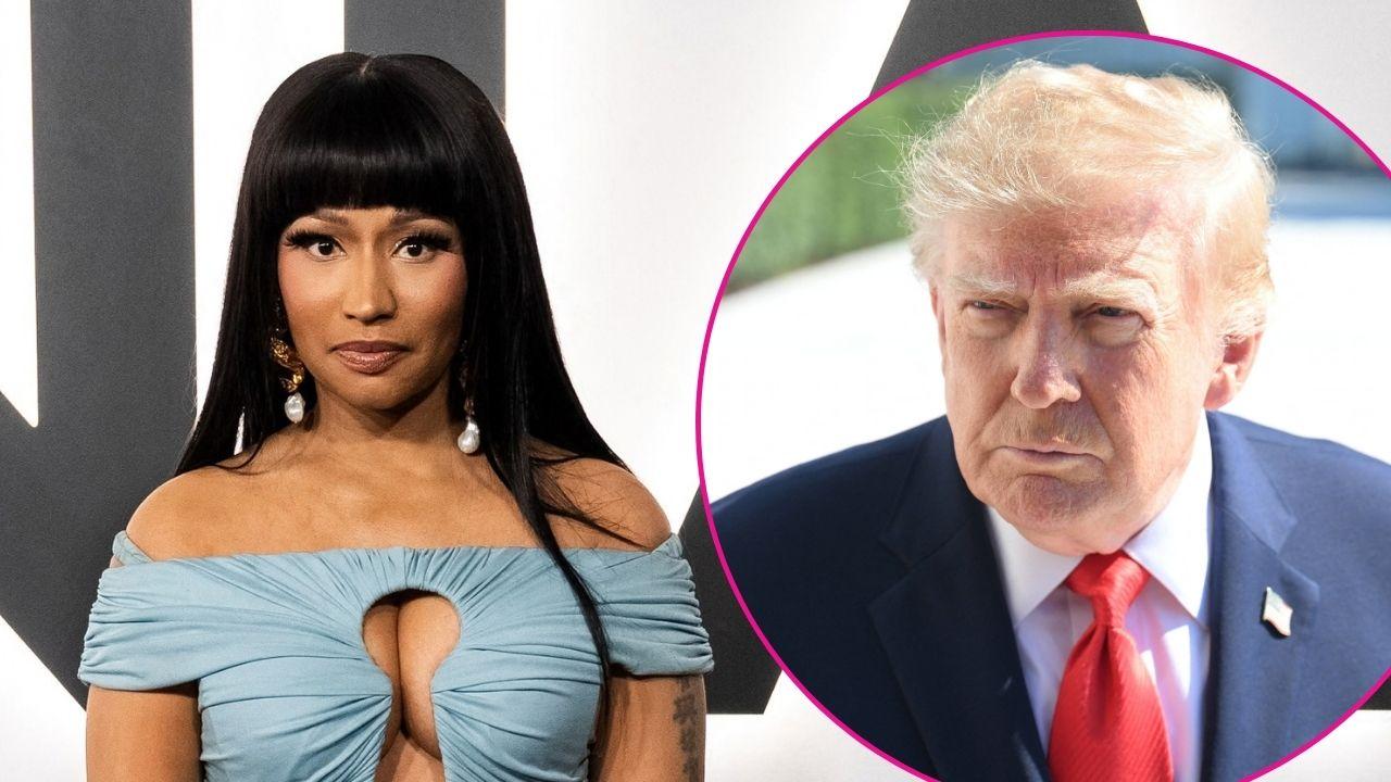 Composite photo of Nicki Minaj and Donald Trump.