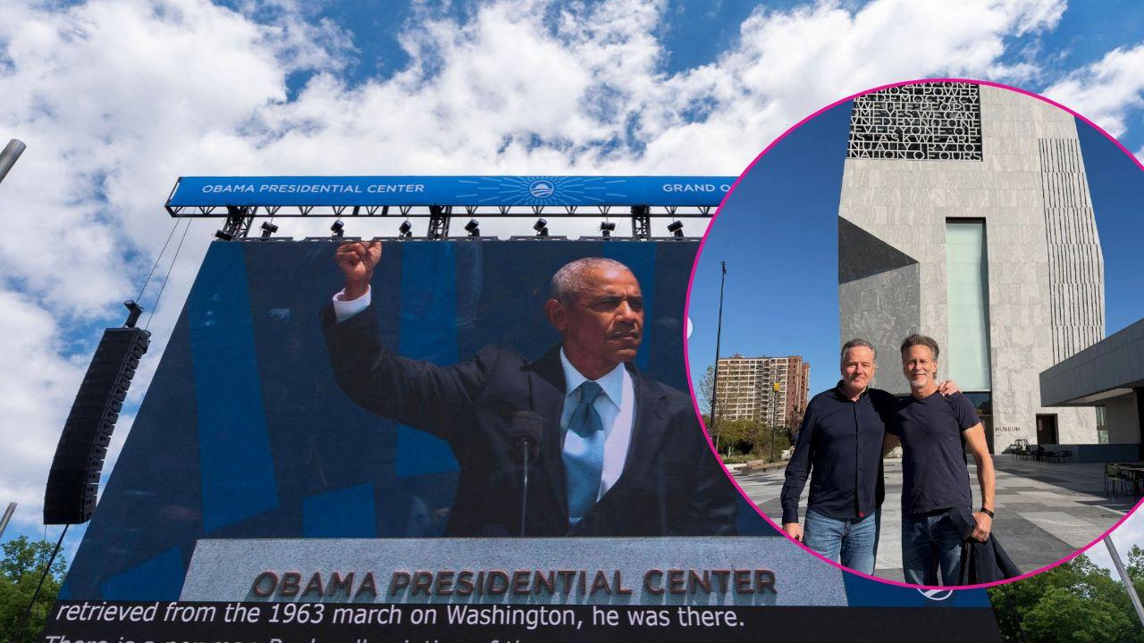 Image of Barack Obama, Bryan Cranston, and Steven Weber