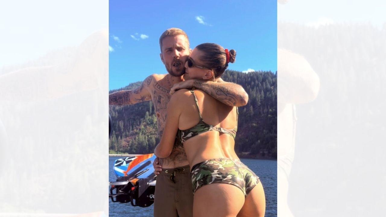 Image of Justin Bieber shared a sweet photo with Hailey Bieber in the same bikini. 