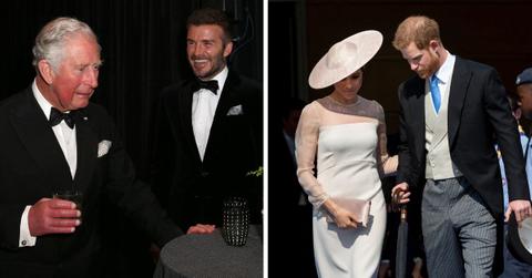 david beckham meet king charles after prince harry feud
